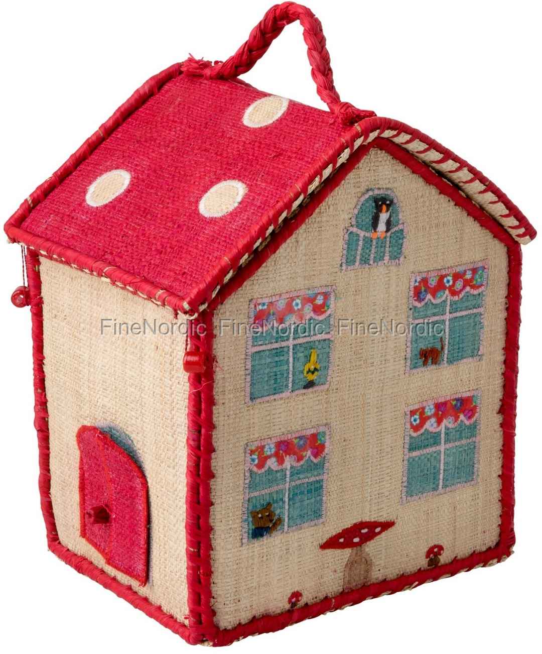 Rice Kinder Raffiatasche Haus