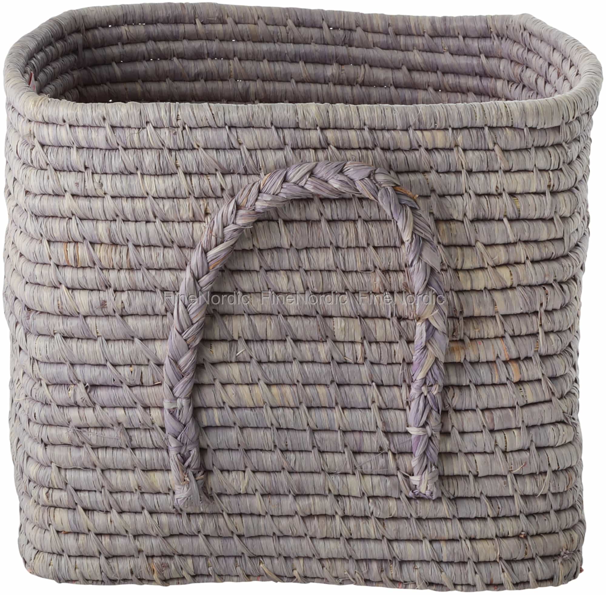 Rice Raffia Korb - Quadratisch - Raffia Handles - Soft ...