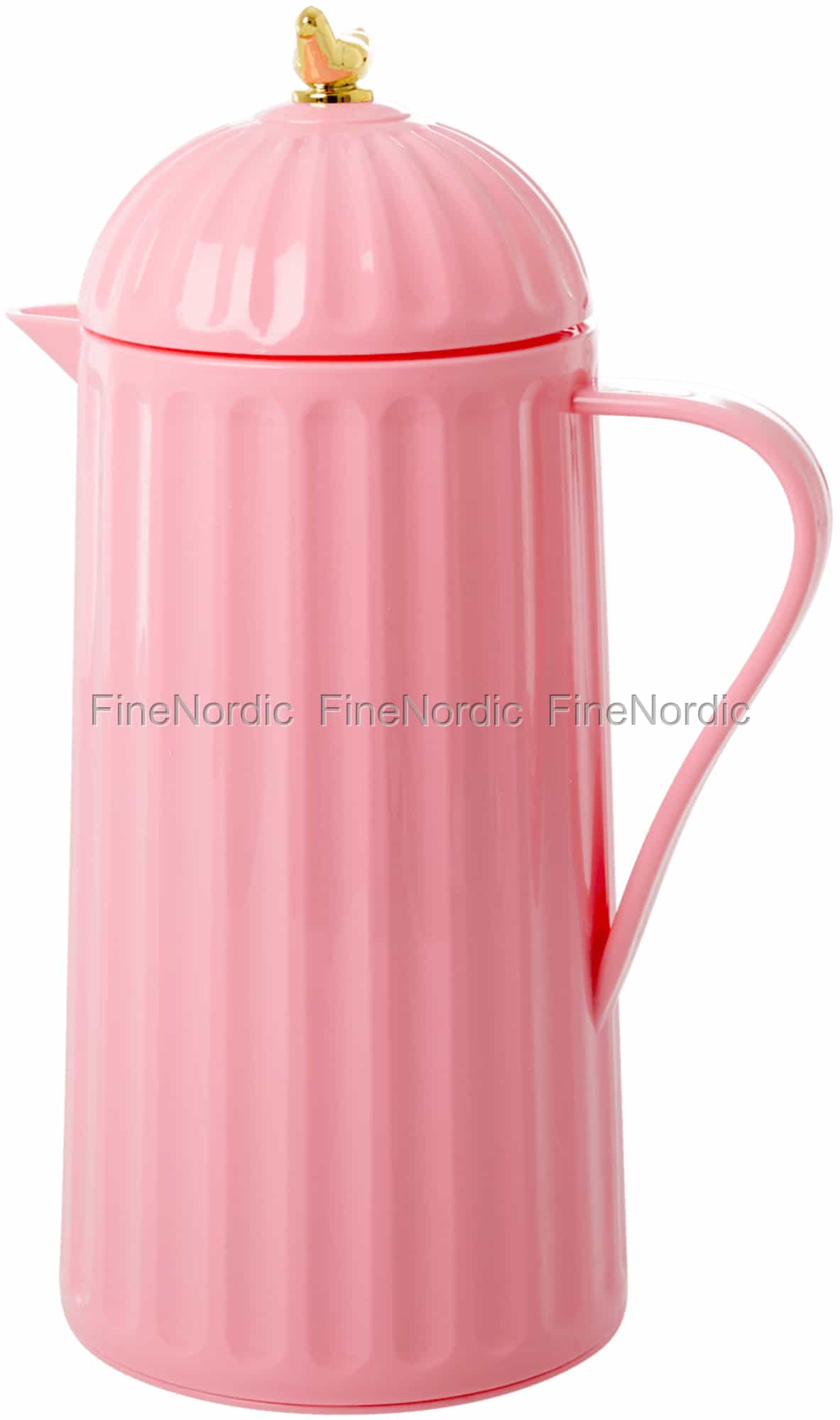 Rice Thermoskanne - Goldvogel auf Deckel - Bubblegum Pink - 1 Liter