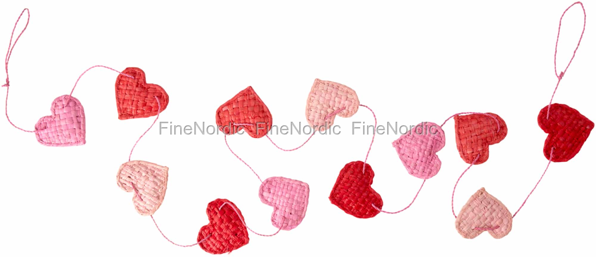 Weihnachts Filzgirlande 2er Set - 145cm Rot/anthrazit Fensterdeko