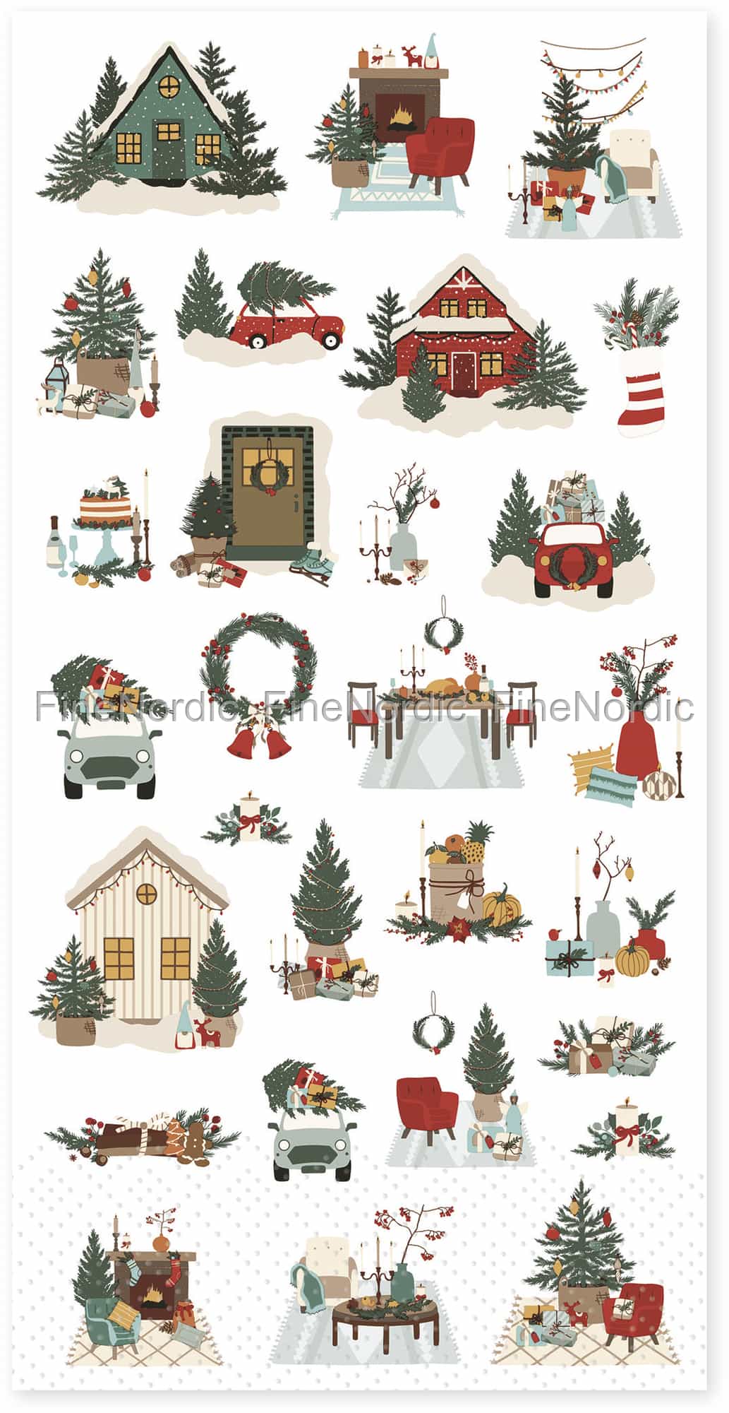IHR Papierservietten Mit Weihnachtsmotiv, 33 Cm, 3-lagig, Hellblau – 20 Stück, Umweltfreundlich, Made In Germany