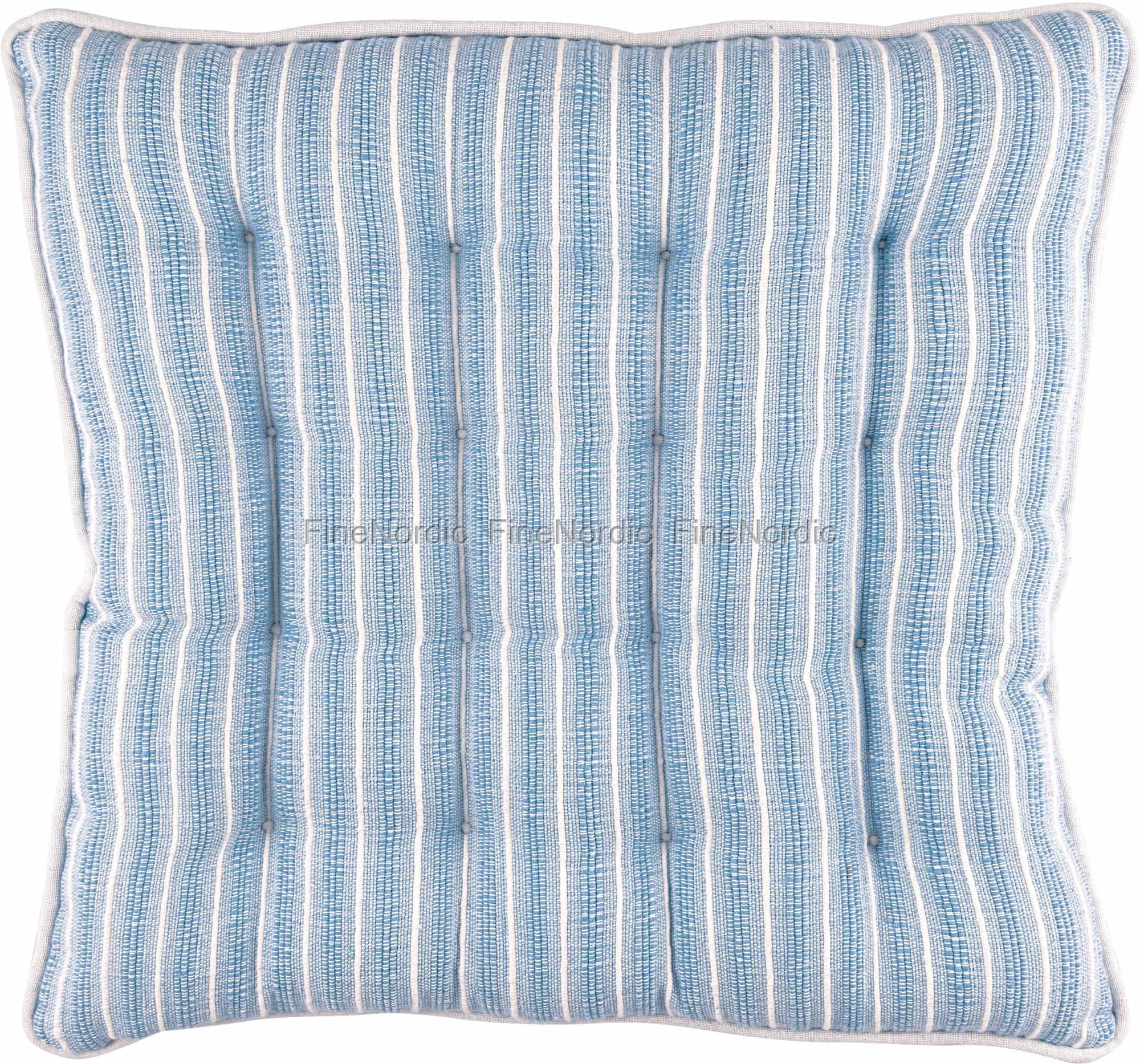 GreenGate Boxkissen Divia - Hellblaues Sitzkissen 50x50cm Für Gartenmöbel