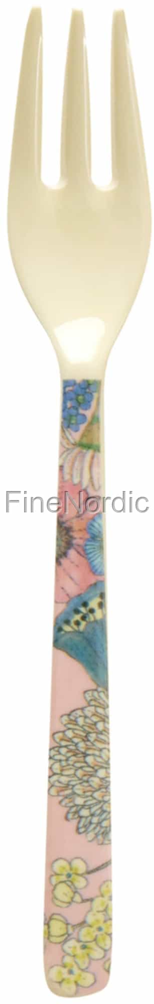 Melamin Gabeln 6er-Set Bunt - Bruchsichere Kuchengabeln 14,5cm BPA-frei