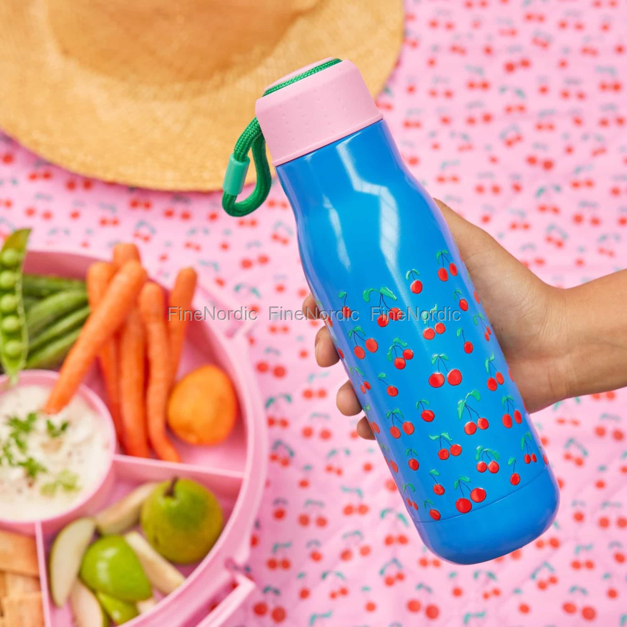 Healthy Human Kurve Edelstahl-Trinkflasche - Isoliert, 24 H Kalt, 12 H Heiß, Mit Karabiner